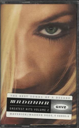 Madonna Greatest Hits Volume 2 cassette album UK MADCLGR729542