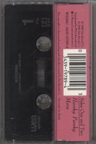 Madonna Hanky Panky cassette single UK MADCSHA721918