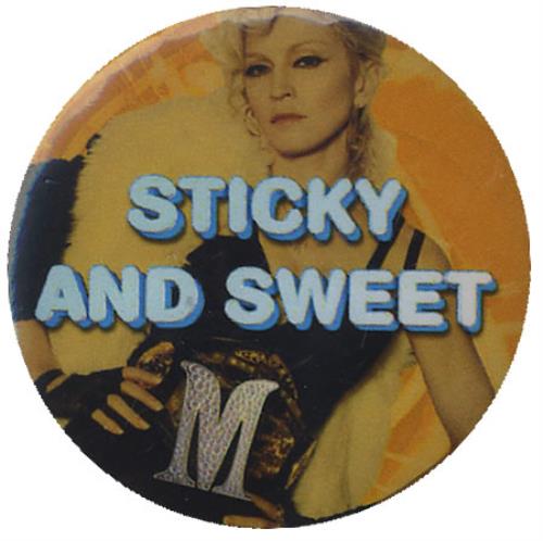 Madonna Hard Candy - Sticky And Sweet badge UK MADBGHA435690