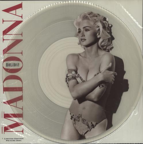 Madonna Holiday 91 12" vinyl picture disc (12 inch picture record) UK MAD2PHO05433
