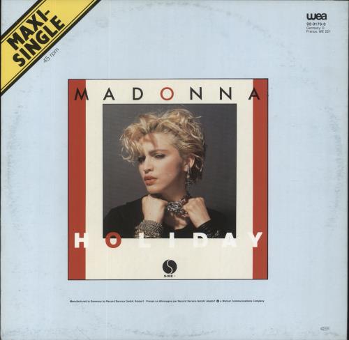 Madonna Holiday 12" vinyl single (12 inch record / Maxi-single) German MAD12HO163066