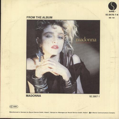 Madonna Holiday 7" vinyl single (7 inch record / 45) German MAD07HO253830