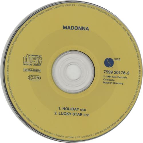 Madonna Holiday CD single (CD5 / 5") German MADC5HO41467