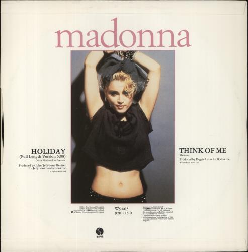Madonna Holiday 12" vinyl single (12 inch record / Maxi-single) German MAD12HO05489