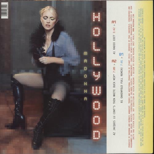 Madonna Hollywood - Hype-Sticker 12" vinyl single (12 inch record / Maxi-single) UK MAD12HO878698