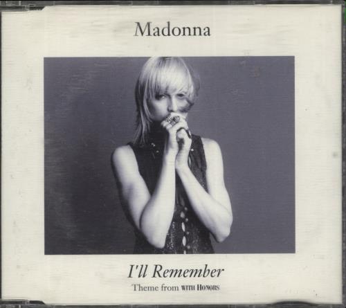 Madonna I'll Remember CD single (CD5 / 5") German MADC5IL25711