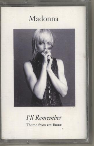 Madonna I'll Remember cassette single UK MADCSIL50713