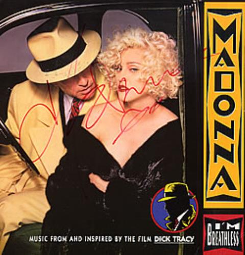 Madonna I'm Breathless - Autographed vinyl LP album (LP record) UK MADLPIM253029