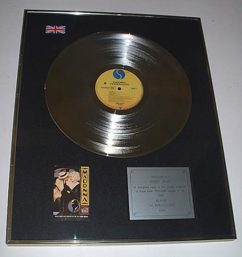 Madonna I'm Breathless award disc UK MADAWIM333044