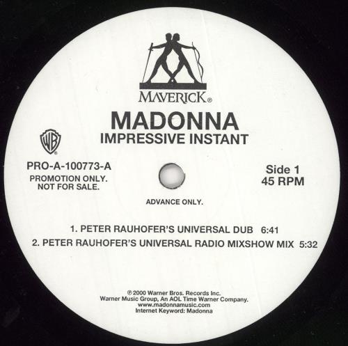 Madonna Impressive Instant Part 2 12" vinyl single (12 inch record / Maxi-single) US MAD12IM203900