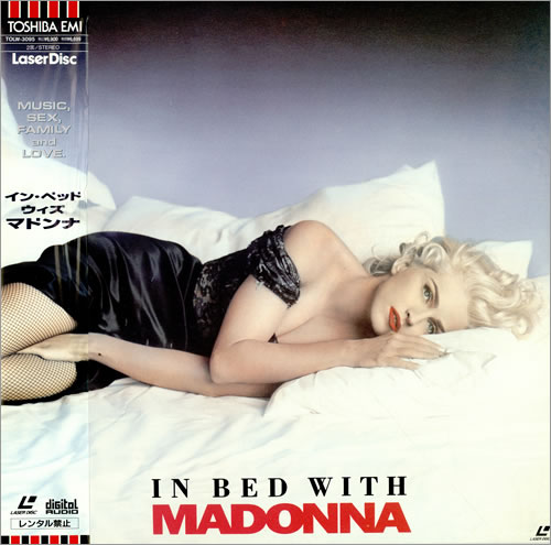 Madonna In Bed With Madonna + Programme laserdisc / lazerdisc Japanese MADLZIN458074