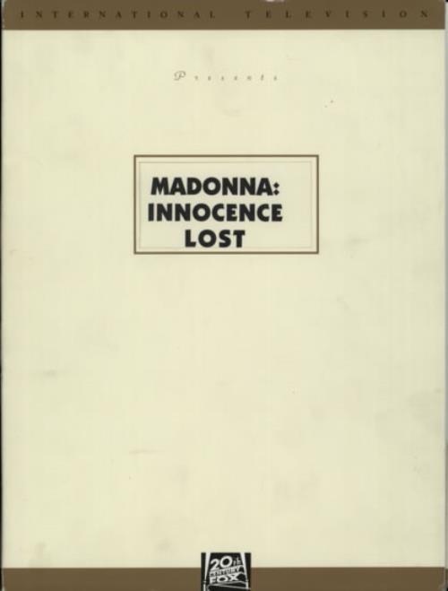 Madonna Innocence Lost media press pack US MADPPIN141596