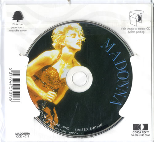 Madonna Interview + Greetings Card CD album (CDLP) UK MADCDIN574995