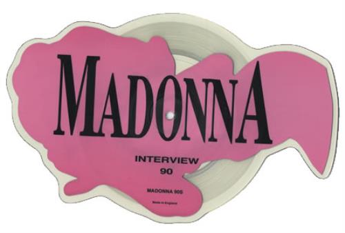 Madonna Interview 1990 shaped picture disc (picture disc vinyl record) UK MADSHIN41346