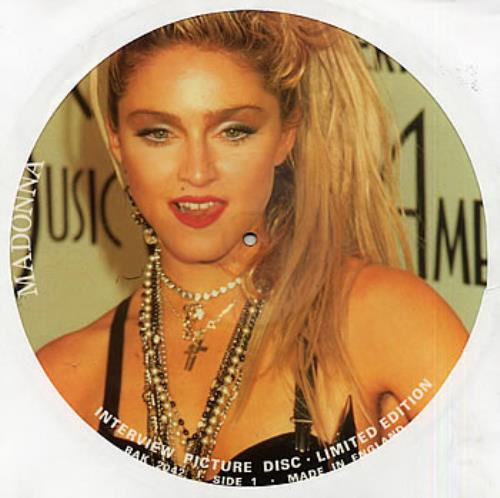 Madonna Interview Picture Disc picture disc LP (vinyl picture disc album) UK MADPDIN34725