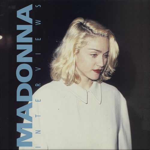 Madonna Interviews - Blue vinyl vinyl LP album (LP record) UK MADLPIN584665