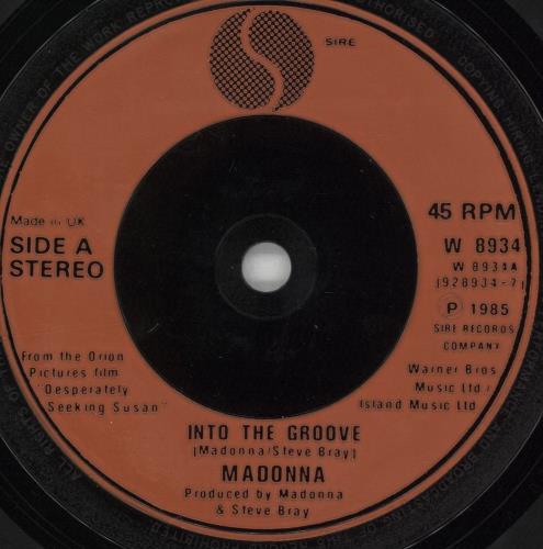 Madonna Into The Groove - Red Injection 7" vinyl single (7 inch record / 45) UK MAD07IN721284
