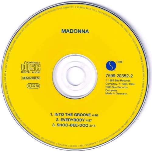 Madonna Into The Groove CD single (CD5 / 5") German MADC5IN105224