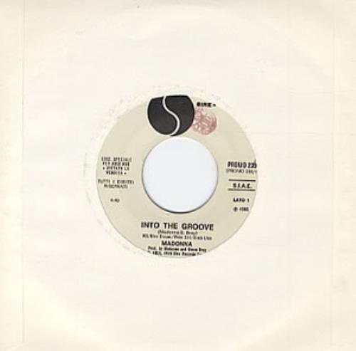 Madonna Into The Groove 7" vinyl single (7 inch record / 45) Italian MAD07IN216581