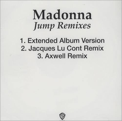 Madonna Jump Remixes CD-R acetate US MADCRJU384027