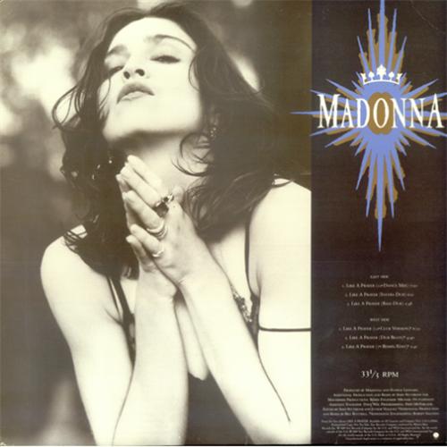 Madonna Like A Prayer + P/S 12" vinyl single (12 inch record / Maxi-single) US MAD12LI05514