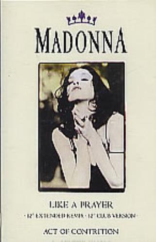 Madonna Like A Prayer cassette single UK MADCSLI13314