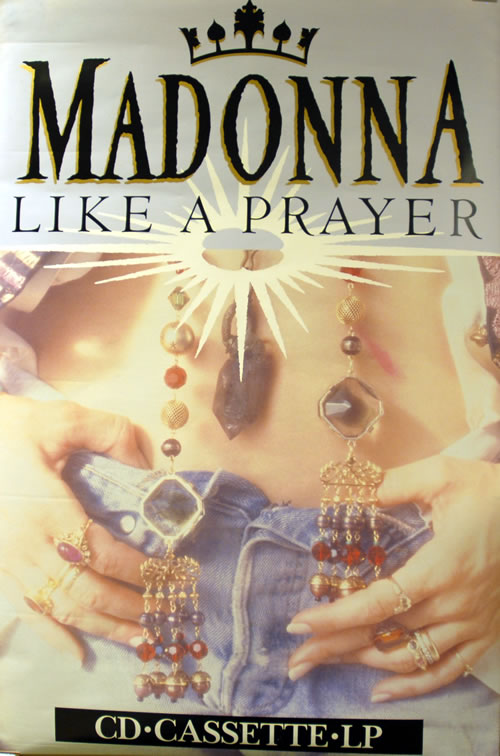 Madonna Like A Prayer poster UK MADPOLI634249