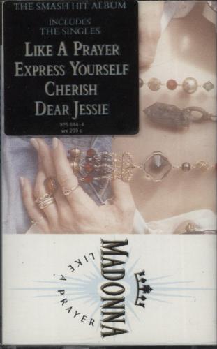 Madonna Like A Prayer cassette album UK MADCLLI865618