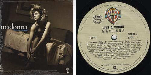 Madonna Like A Virgin vinyl LP album (LP record) Philippino MADLPLI273000