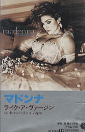 Madonna Like A Virgin cassette album Japanese MADCLLI314645
