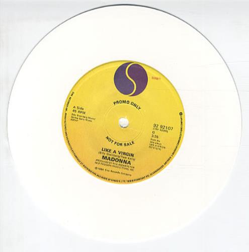 Madonna Like A Virgin 7" vinyl single (7 inch record / 45) Canadian MAD07LI329558
