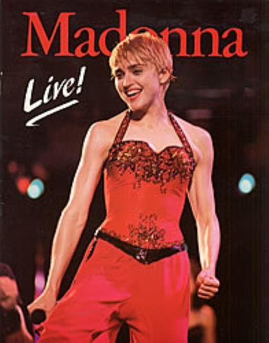 Madonna Live! - Poster / EX book UK MADBKLI226688