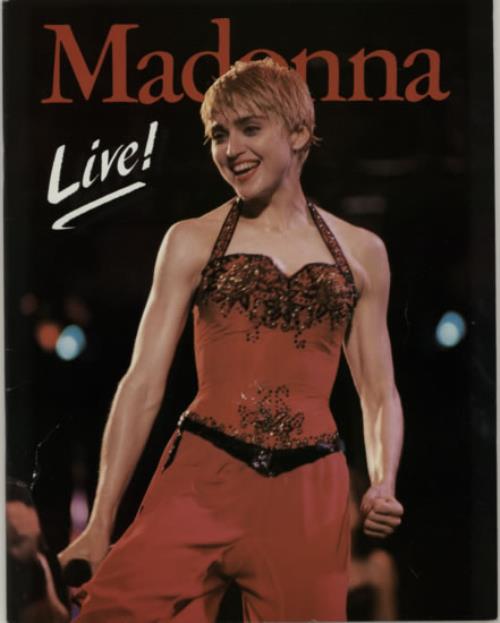 Madonna Live! book UK MADBKLI591074