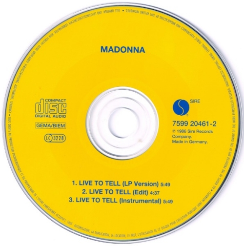 Madonna Live To Tell - Sealed CD single (CD5 / 5") German MADC5LI41023