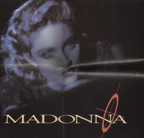 Madonna Live To Tell - Stickered Sleeve + Poster 12" vinyl single (12 inch record / Maxi-single) UK MAD12LI04792