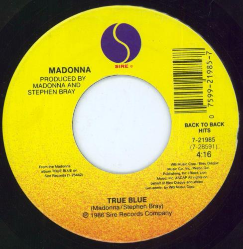 Madonna Live To Tell 7" vinyl single (7 inch record / 45) US MAD07LI801340