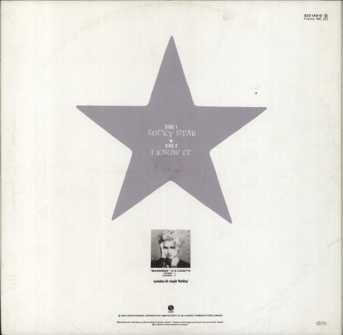 Madonna Lucky Star - EX 12" vinyl single (12 inch record / Maxi-single) German MAD12LU680050