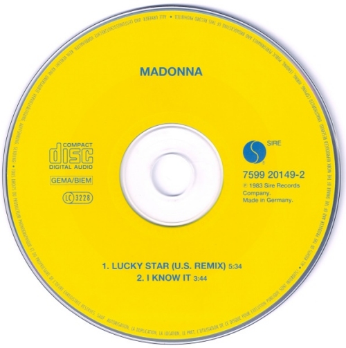Madonna Lucky Star CD single (CD5 / 5") German MADC5LU42945