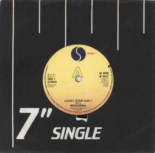 Madonna Lucky Star 7" vinyl single (7 inch record / 45) UK MAD07LU721098