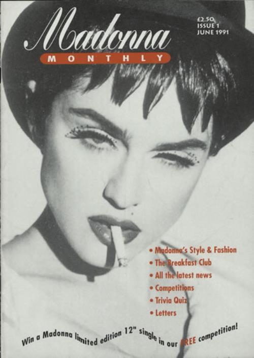 Madonna Madonna Monthly fanzine UK MADFAMA566619