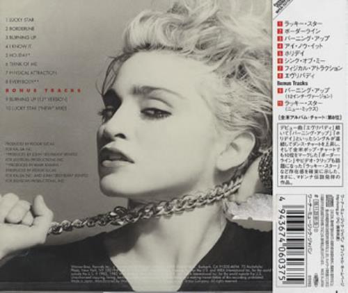 Madonna Madonna CD album (CDLP) Japanese MADCDMA338318