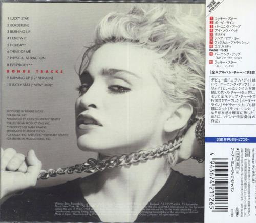 Madonna Madonna CD album (CDLP) Japanese MADCDMA827387