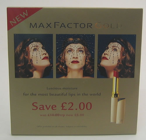 Madonna Max Factor Gold memorabilia UK MADMMMA369149