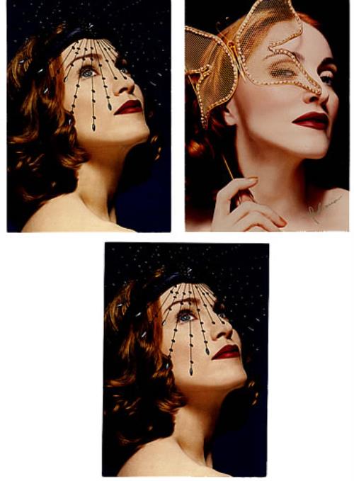 Madonna Max Factor Postcard Set handbill UK MADHBMA367044