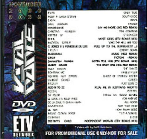 Madonna Music - HQ2 Remix on Vital Dance Nov 2000 DVD DVD US MADDDMU281609