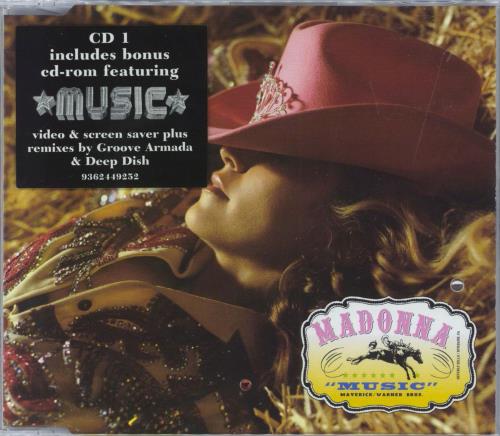 Madonna Music - Part 1 CD single (CD5 / 5") Australian MADC5MU161954
