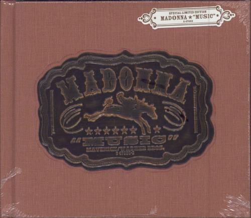 Madonna Music - Salmon Pink Hessian Book Pack - Sealed CD album (CDLP) US MADCDMU163541