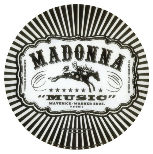 Madonna Music - slipmat memorabilia US MADMMMU169834