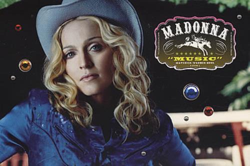 Madonna Music Postcard memorabilia US MADMMMU163901