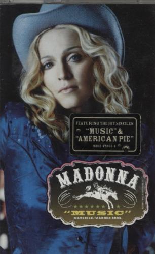 Madonna Music cassette album UK MADCLMU729544